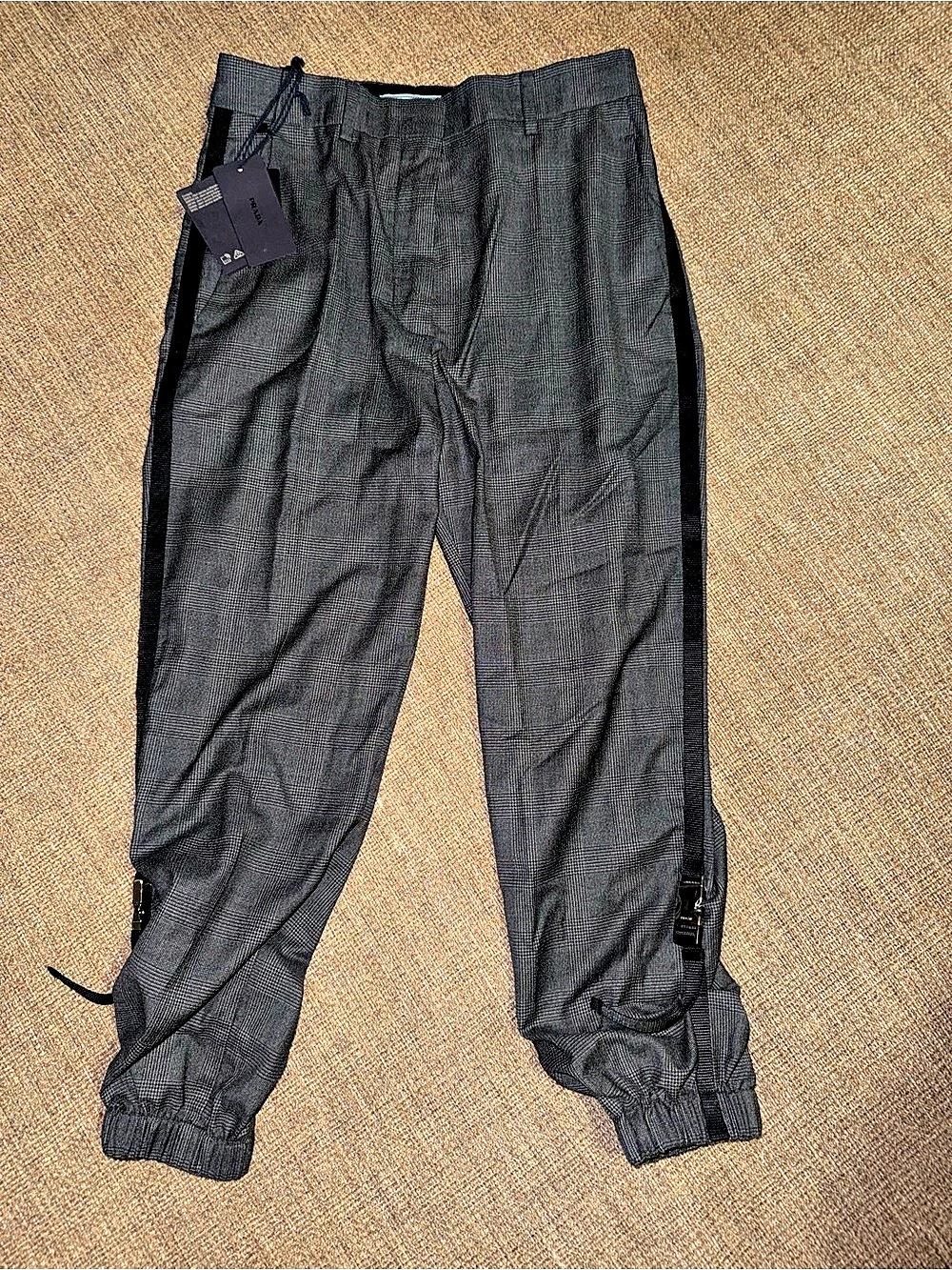 Prada Technical Trousers Black Size 38 NWT